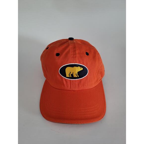 Jack Nicklaus Golden Bear Hat Cap Strap Back Black PGA Golf Ahead Mens - Picture 1 of 6